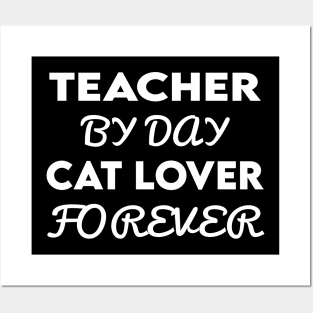 teacher cat Posters and Art